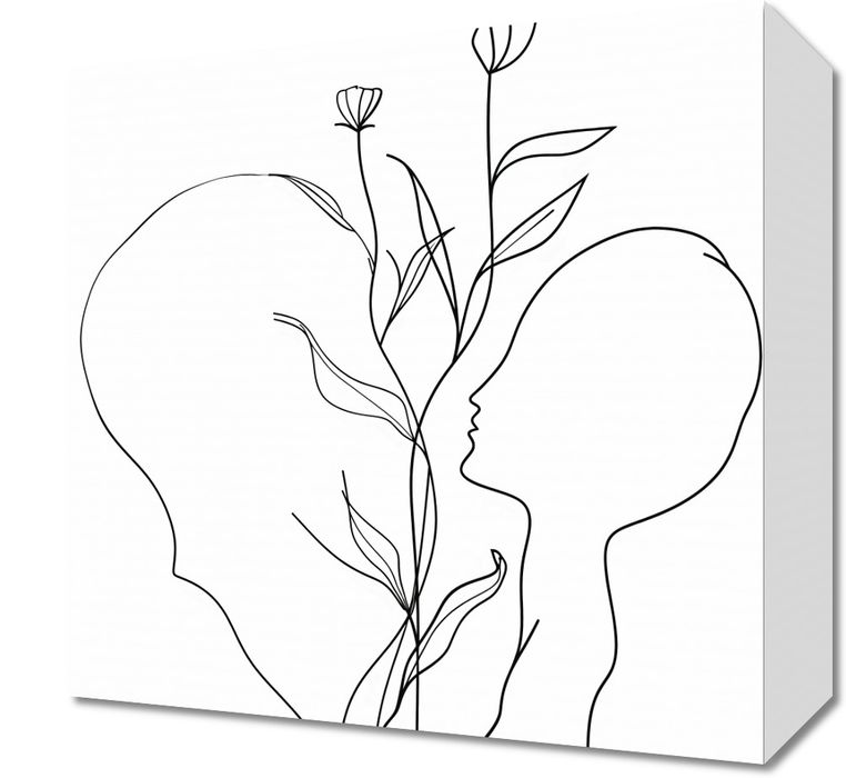 Obraz 30x30cm Połączenie Serca i Natury