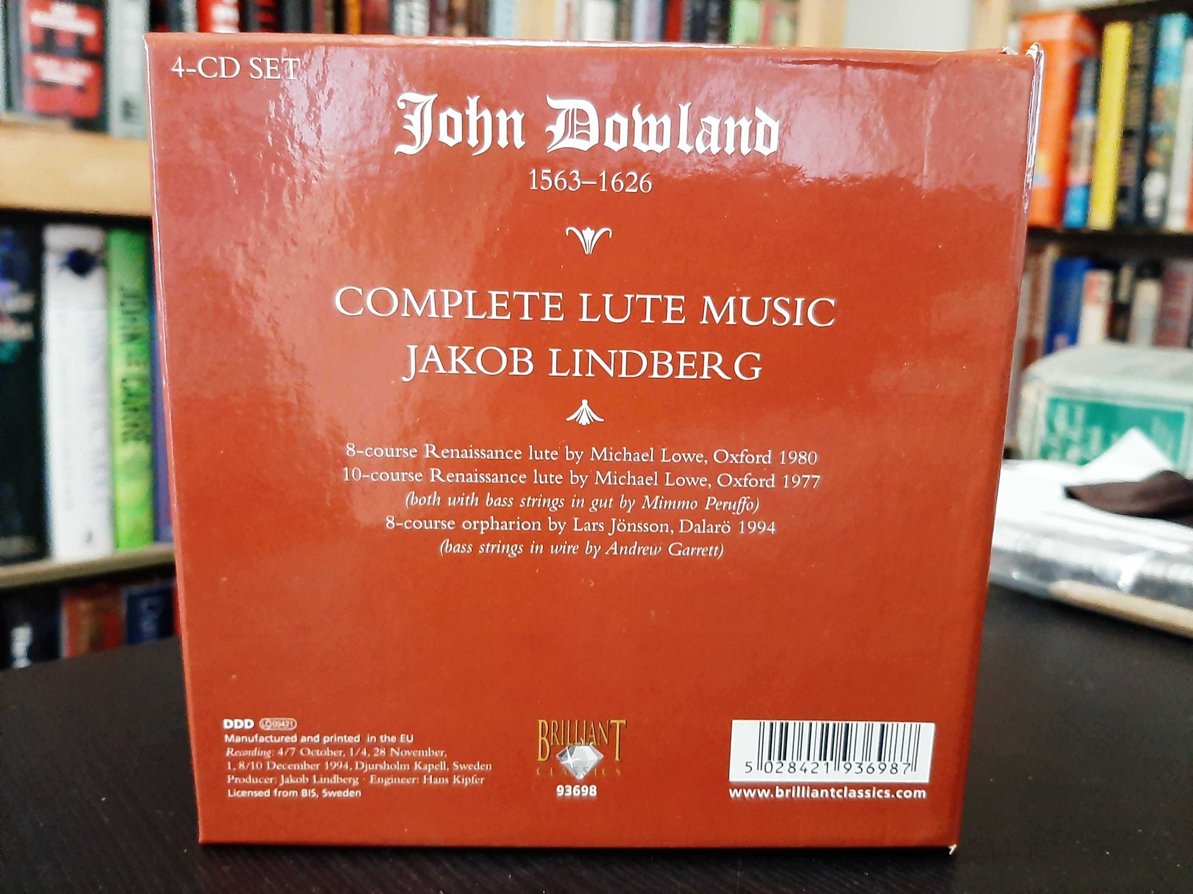 John Dowland – Complete Music For Solo Lute – Jakob Lindberg