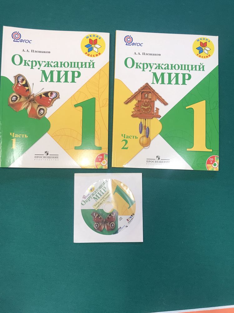 Окружающий мир.  Плешаков. Учебник в двух частях