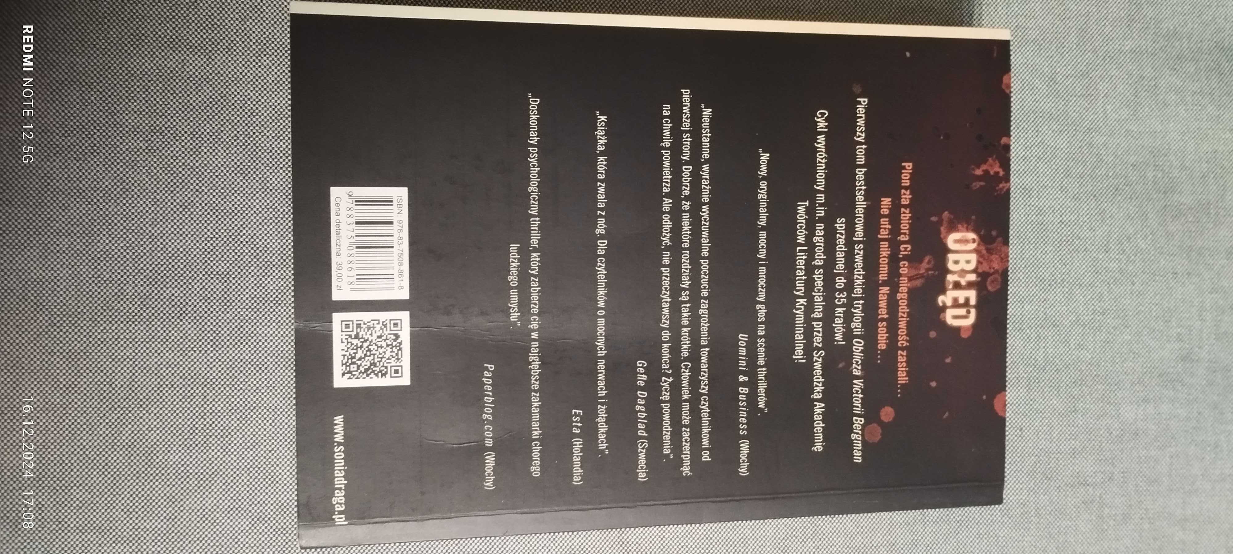 Erik Axl Sund "Obłęd"