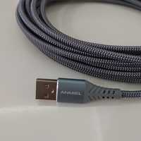Animel długi kabel USB na usb C szybkie ładowanie