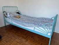Cama criança + estrado + colchão _ MINNEN Ikea