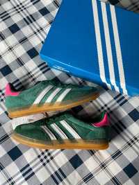 adidas Gazelle Indoor Collegiate Green Lucid Pink (Women's) EU 39