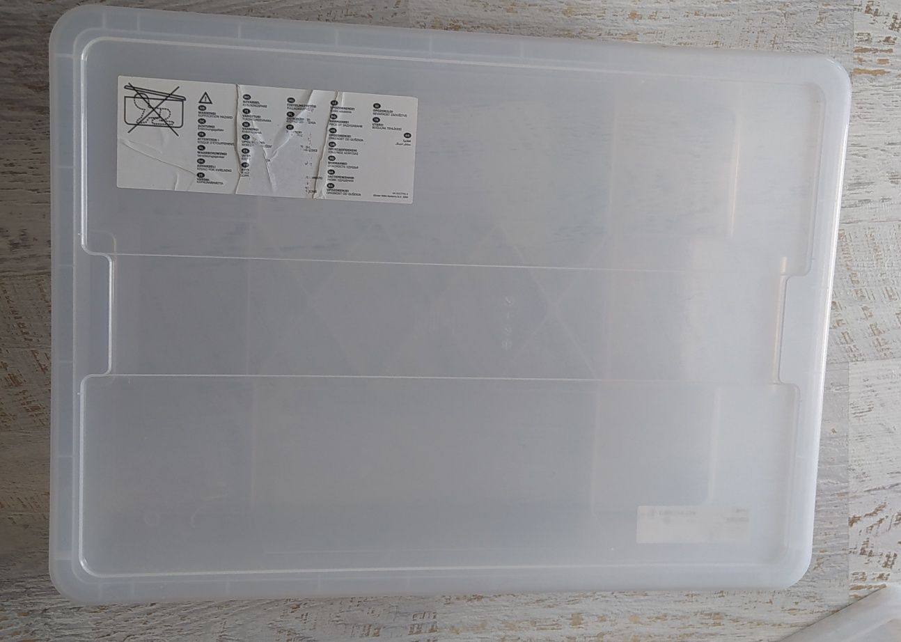 3 kontenery pod łóżko ikea