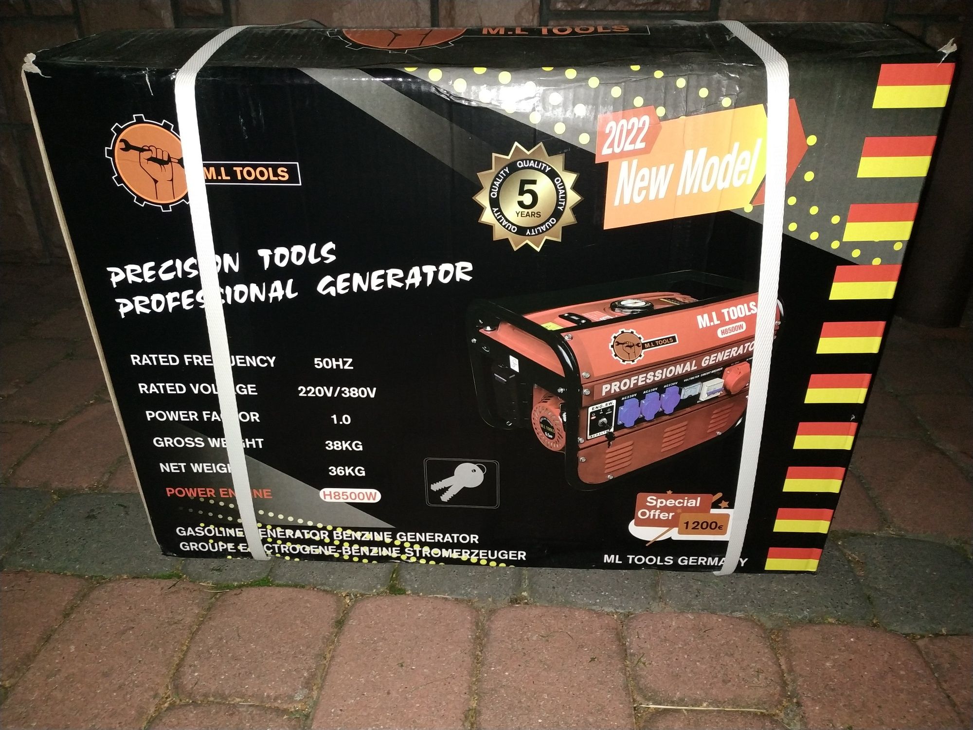 Agregat prądotwórczy 3kW 220/380v trójfazowy trzyfazowy Generator siła