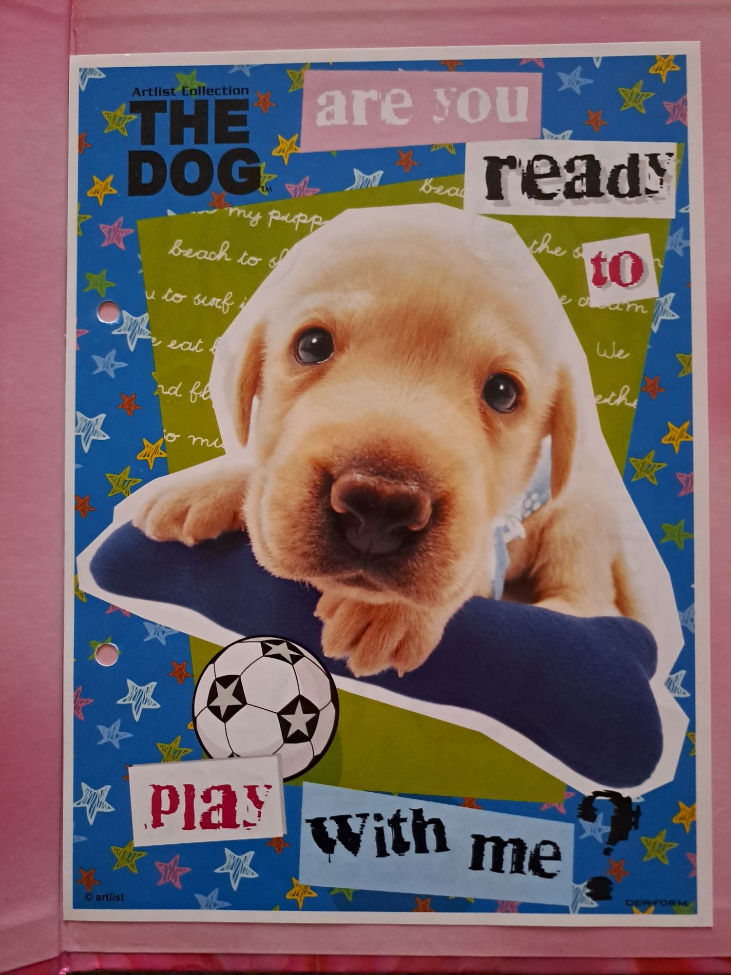 Karteczka do segregatora duża  The Dog