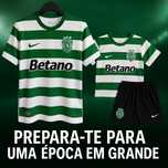 Camisolas Sporting CP 25/26 – Adulto e Criança