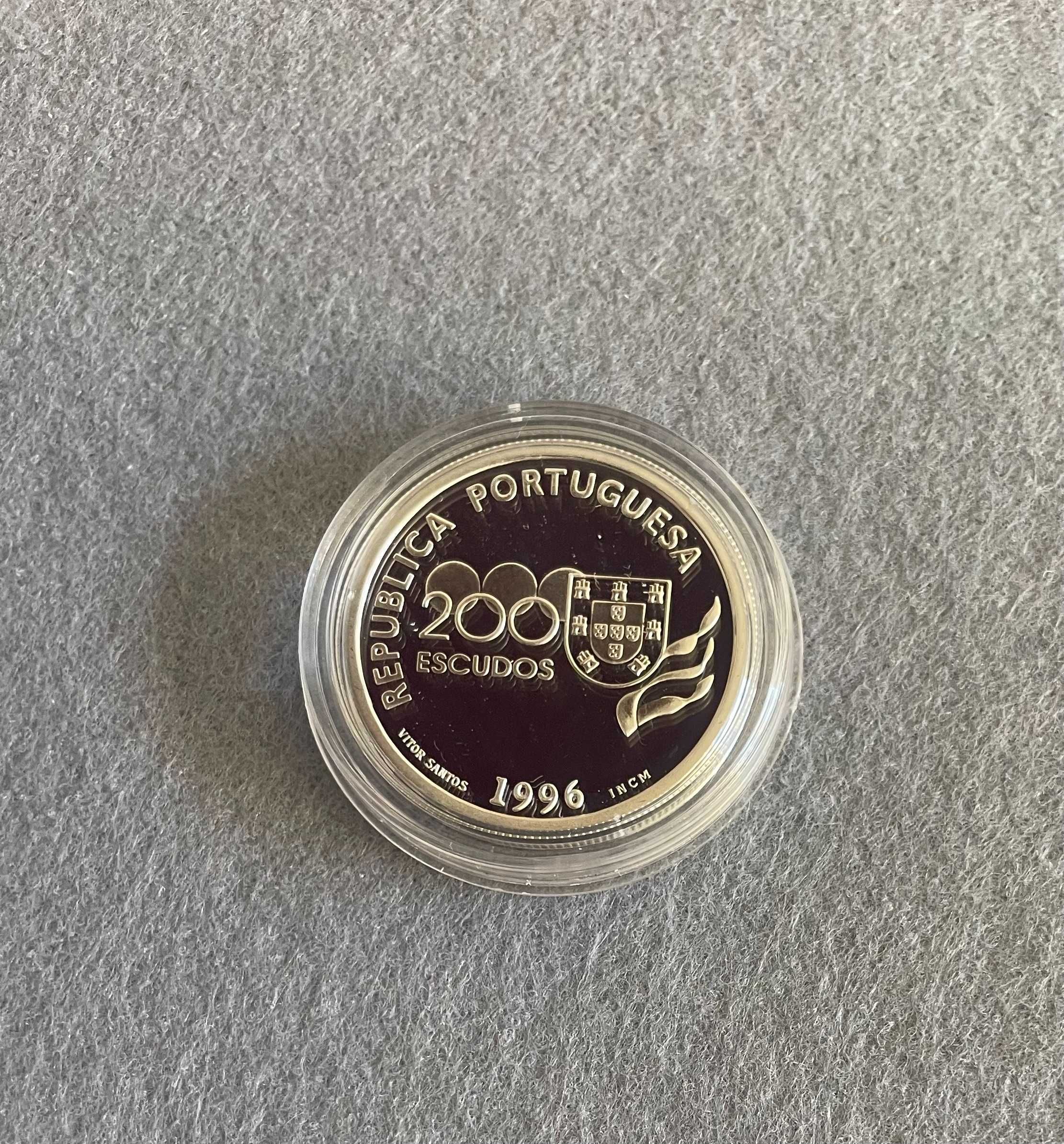 Moeda Proof Prata 925 – 200 Escudos – Jogos Olímpicos Atlanta 1996