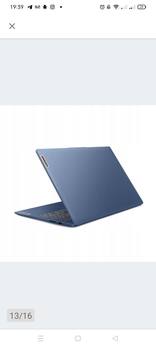 Lenovo Ideapad SLIM i5-12450H 2.0 16GB SSD512 IPS Win11 NOWY Gwarancja