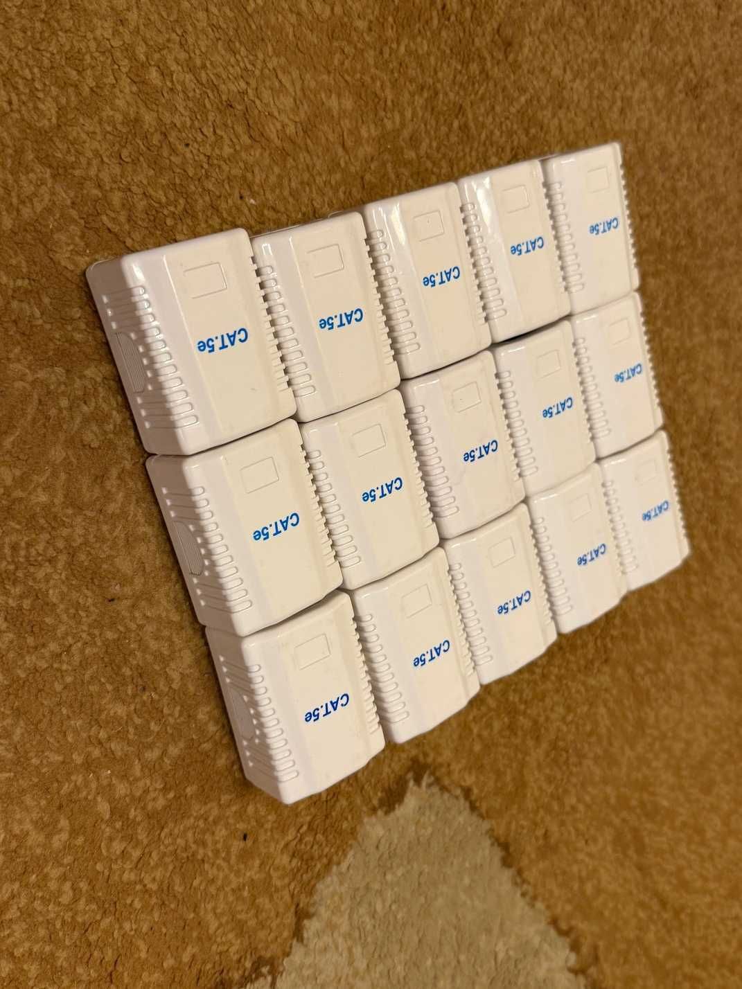 Gniazdko sieciowe RJ45, jak nowe, sztuk 15