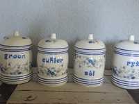 Vintage Pojemniki kuchenne porcelana Wałbrzych