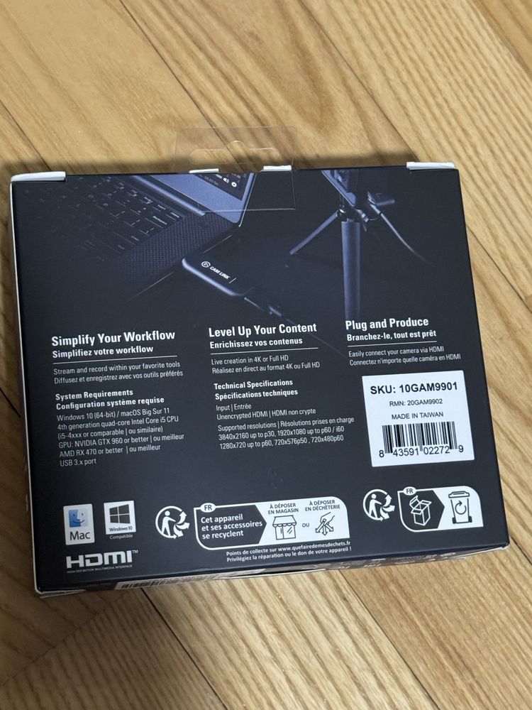 Elgato Cam Link 4K Запакований