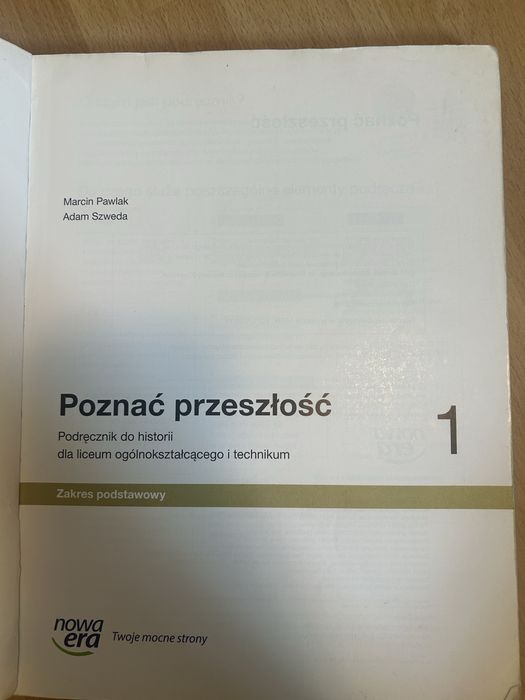 Podręcznik do historii do klasy 1 liceum