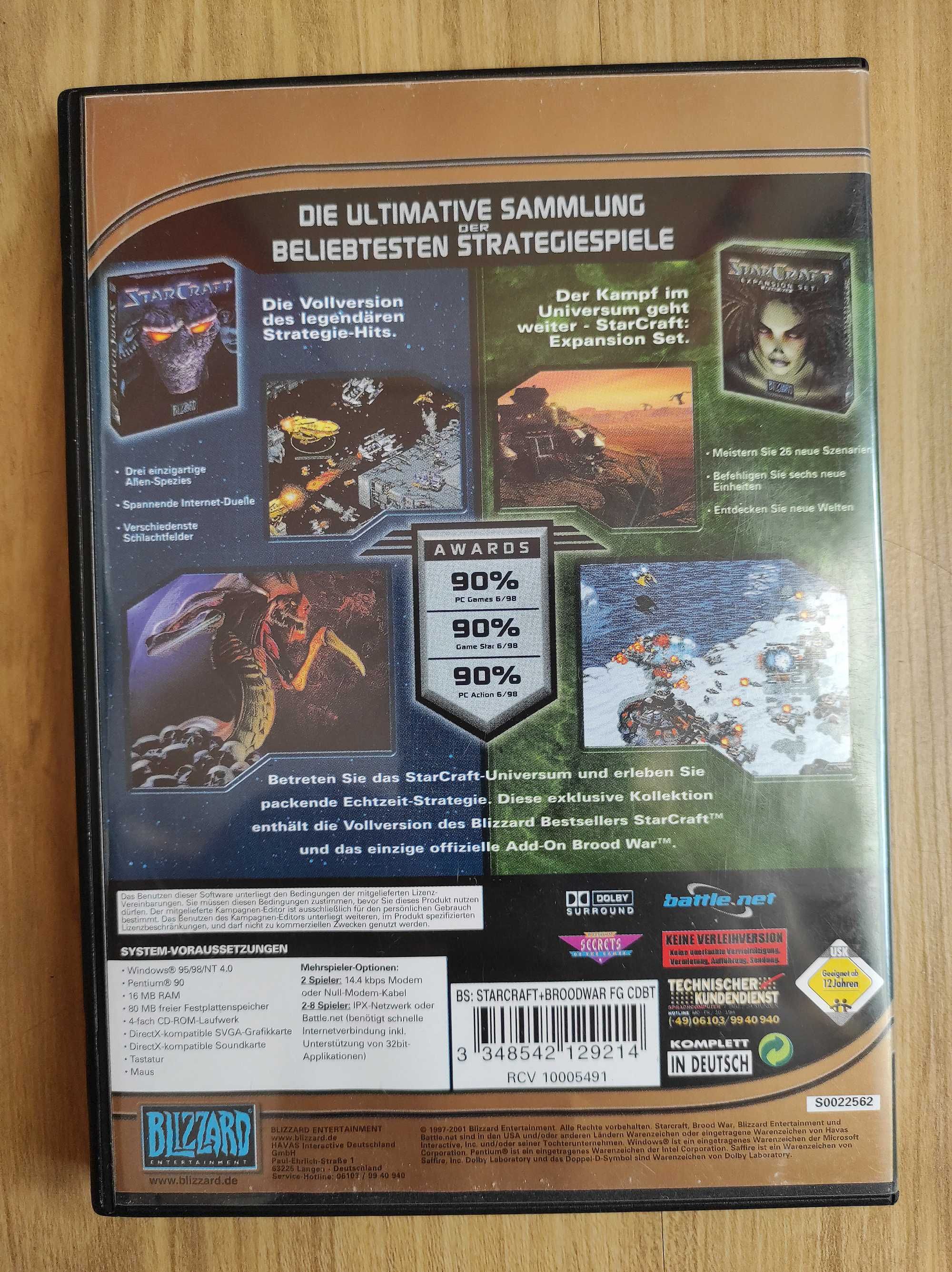 StarCraft z dodatkiem. Gra PC CD - ROM