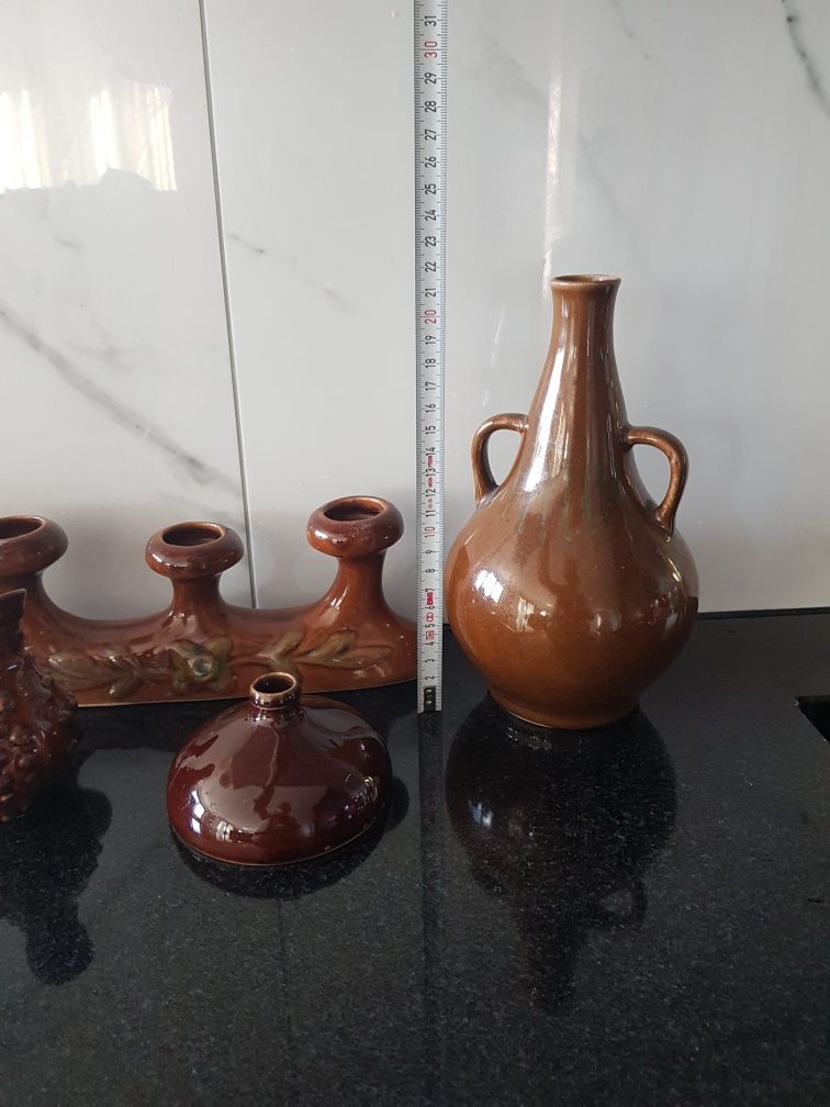 Ceramika kamionka Boleslawiec wazony ikebana swiecznik