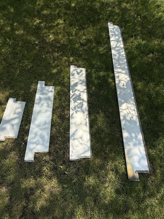 Parapety 14 sztuk blacha nierdzewna