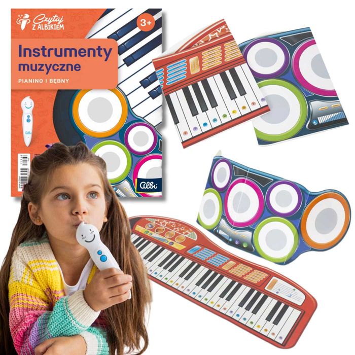Czytaj z ALBIKIEM Interaktywne Instrumenty muzyczne Pianino i bębny