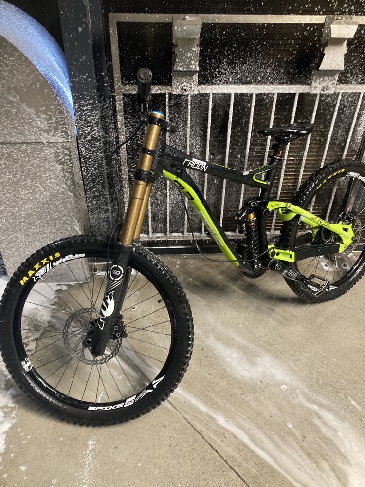 двохподвес radon swoop 210 fox spank magura sram shimano raceface