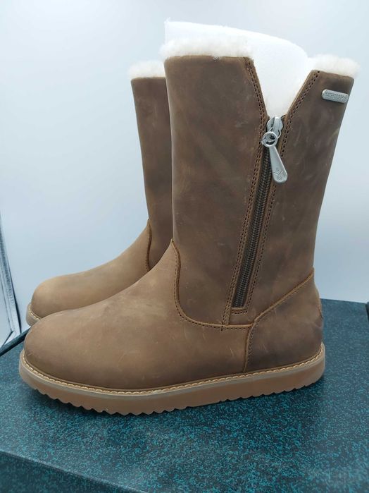 NOWE śniegowce kozaki EMU AUSTRALIA skóra brąz gravelly leather 37 w/f