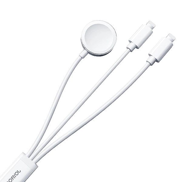 Kabel 3 w 1 Joyroom S-IW007 magnetyczna ładowarka USB-A - Lightning 1.