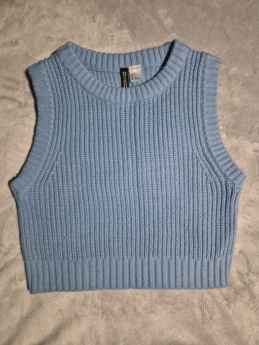 Жилетка в'язана H&M блакитна