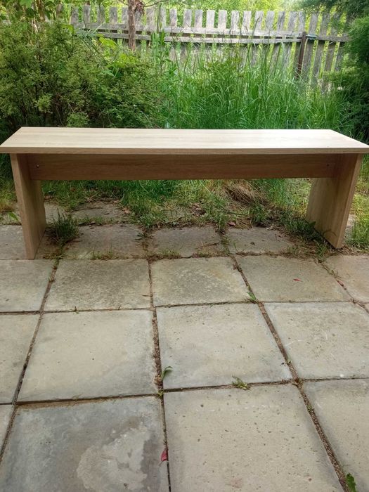 Ławka długość 140 cm, szerokość 37, wysokość 46