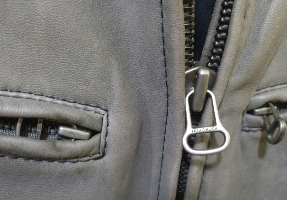 Оригінал Hugo Boss чоловіча шкіряна куртка