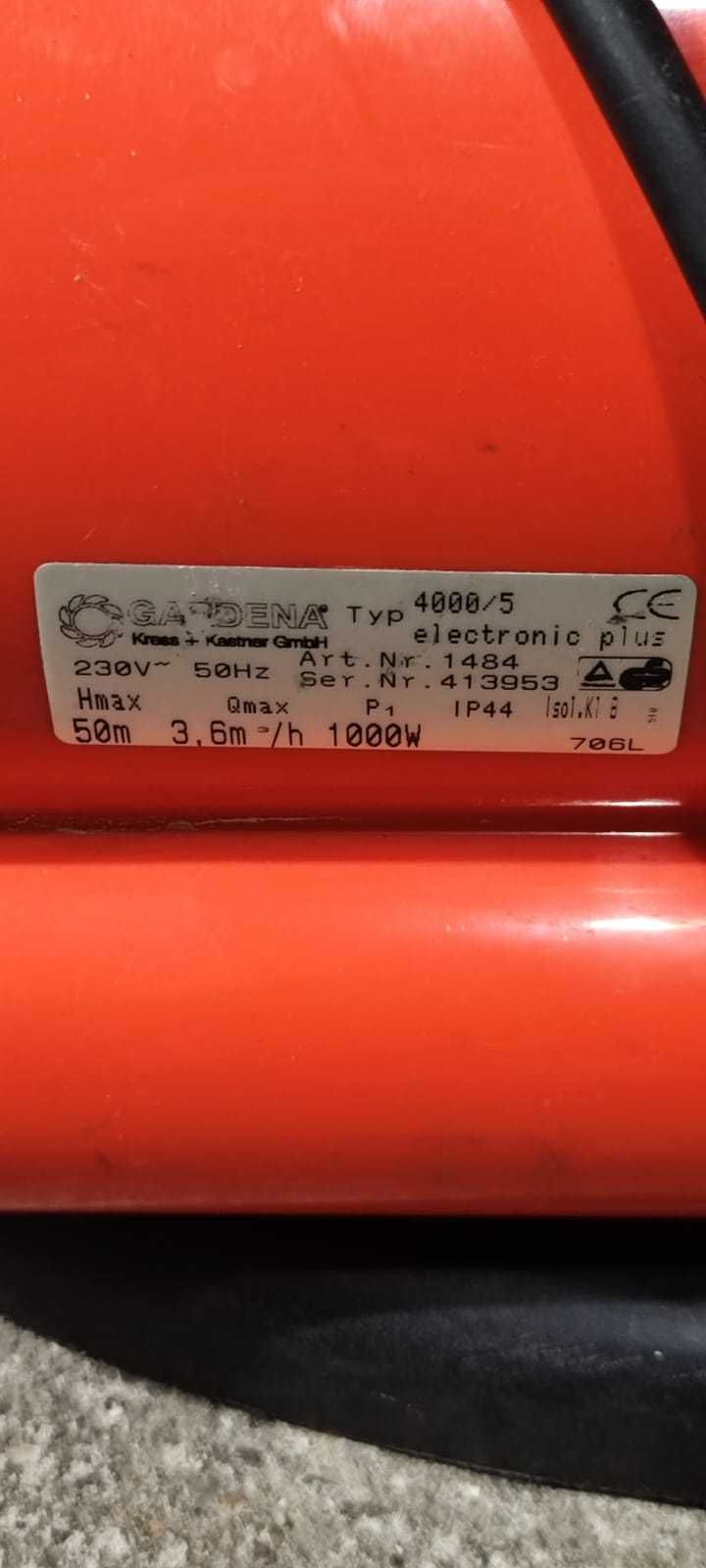 Pompa hydroforowa Gardena 4000/5, 1000W, 3600litrów