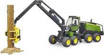 Kombajn Zrębowy Bruder John Deere 1270G z 1 Pniem Drzewa 1:16 (678b)