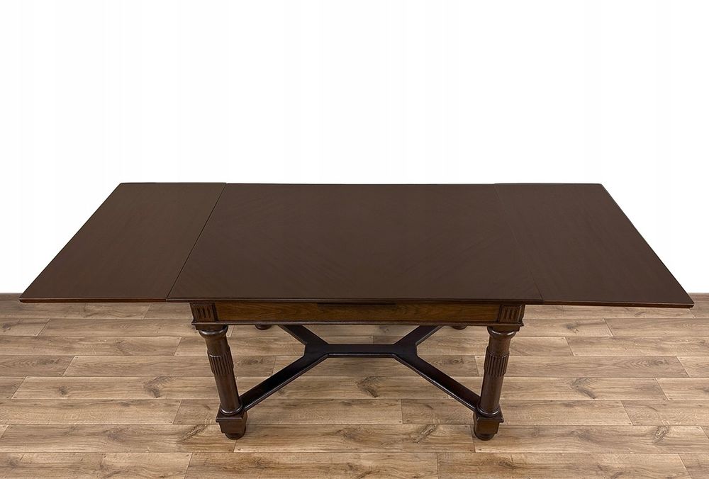 STÓŁ rozkładany ANTYK stuletni na 10 osób