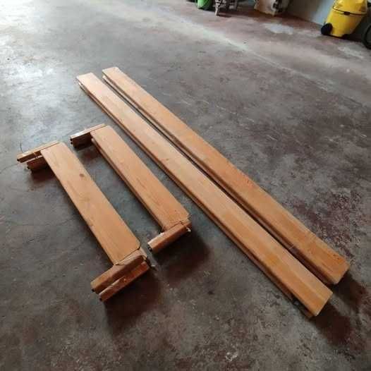 2 camas IKEA de solteiro empilháveis em pinho