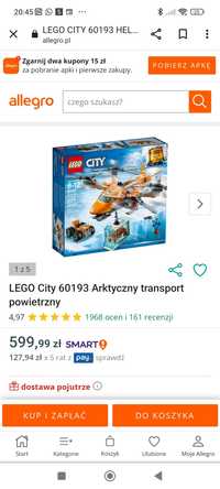 LEGO 60193 Arktyczny transport powietrzny