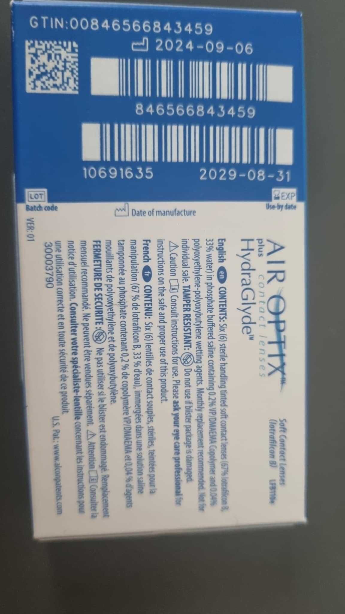 NOWE SOCZEWKI!
Air Optix Plus Hydraglyde 6 szt.