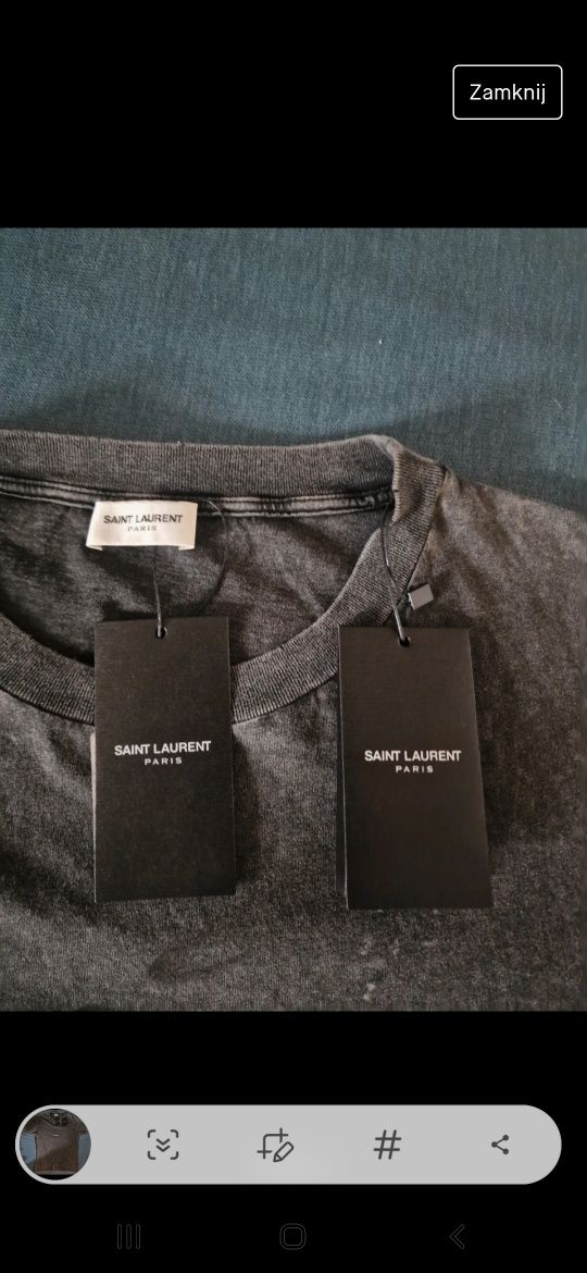 Tshirt Saint Laurent nowa Xl