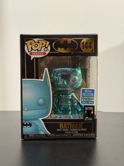 Batman teal chrome exclusivo SDCC funko pop
