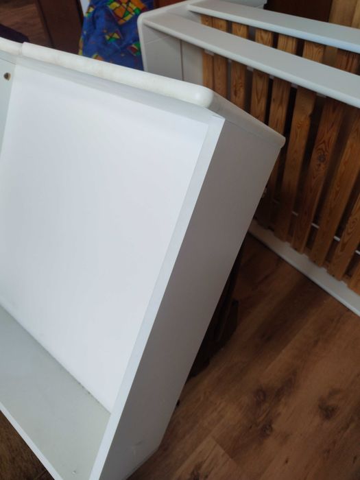 Łóżko dziecięce białe 90 cm na 200 cm