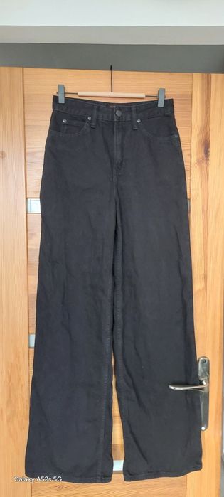 Lee nowe z szeroką nogawka, wysoki stan,