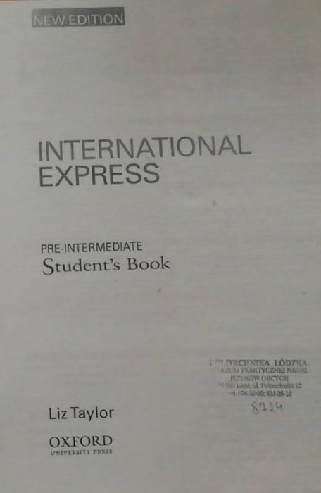 Podręcznik International Express Intermediate i Pre-Intermediate