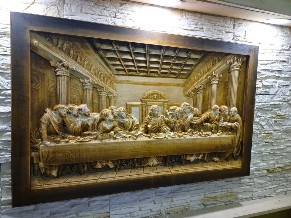 Ostatnia Wieczerza-Drewno-Plaskorzezba