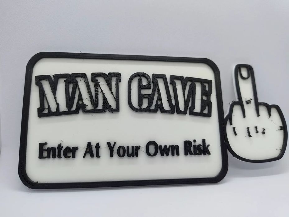 Sinal "Man Cave" para o teu espaço