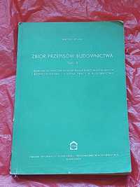 Książka Zbiór przepisów Budownictwa  1964r/1966rok