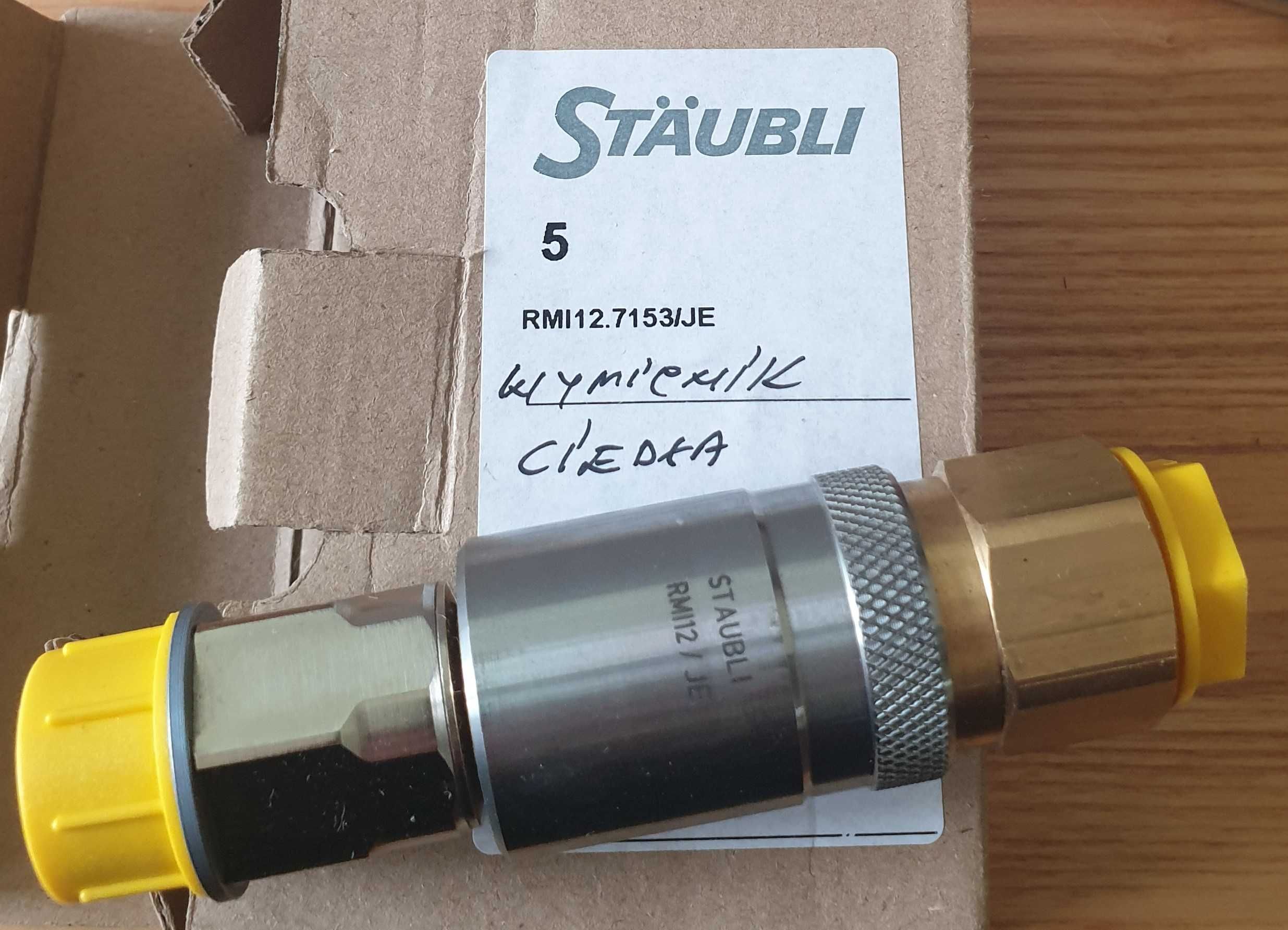 szybkozłaczki hydrauliczne Staubli