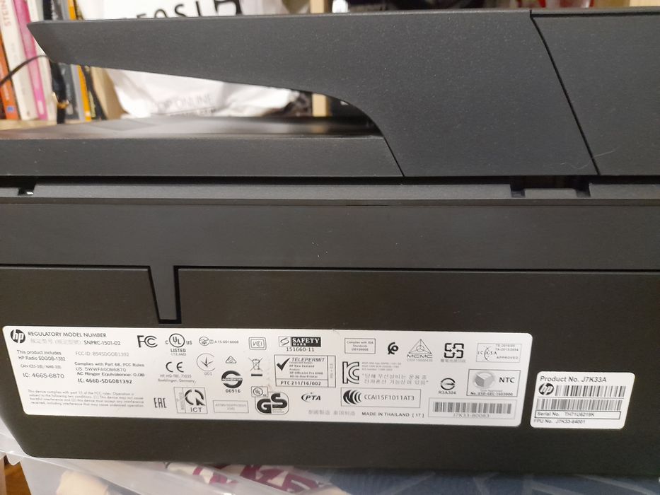 Impressora HP OfficeJet Pro 6960 RJ11 (Multifunções - Jato de Tinta -