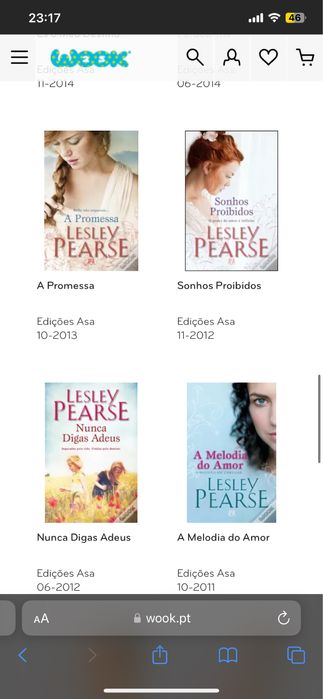 Livros Lesley Pearse