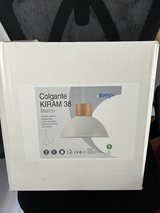 Candeeiro de teto suspenso KIRA BRANCO