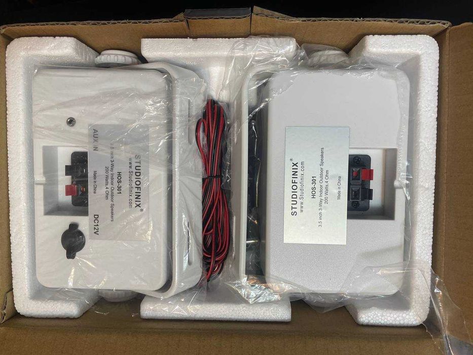 STUDIOFINIX 3.5" зовнішні Bluetooth-колонки 200 Вт (білі)