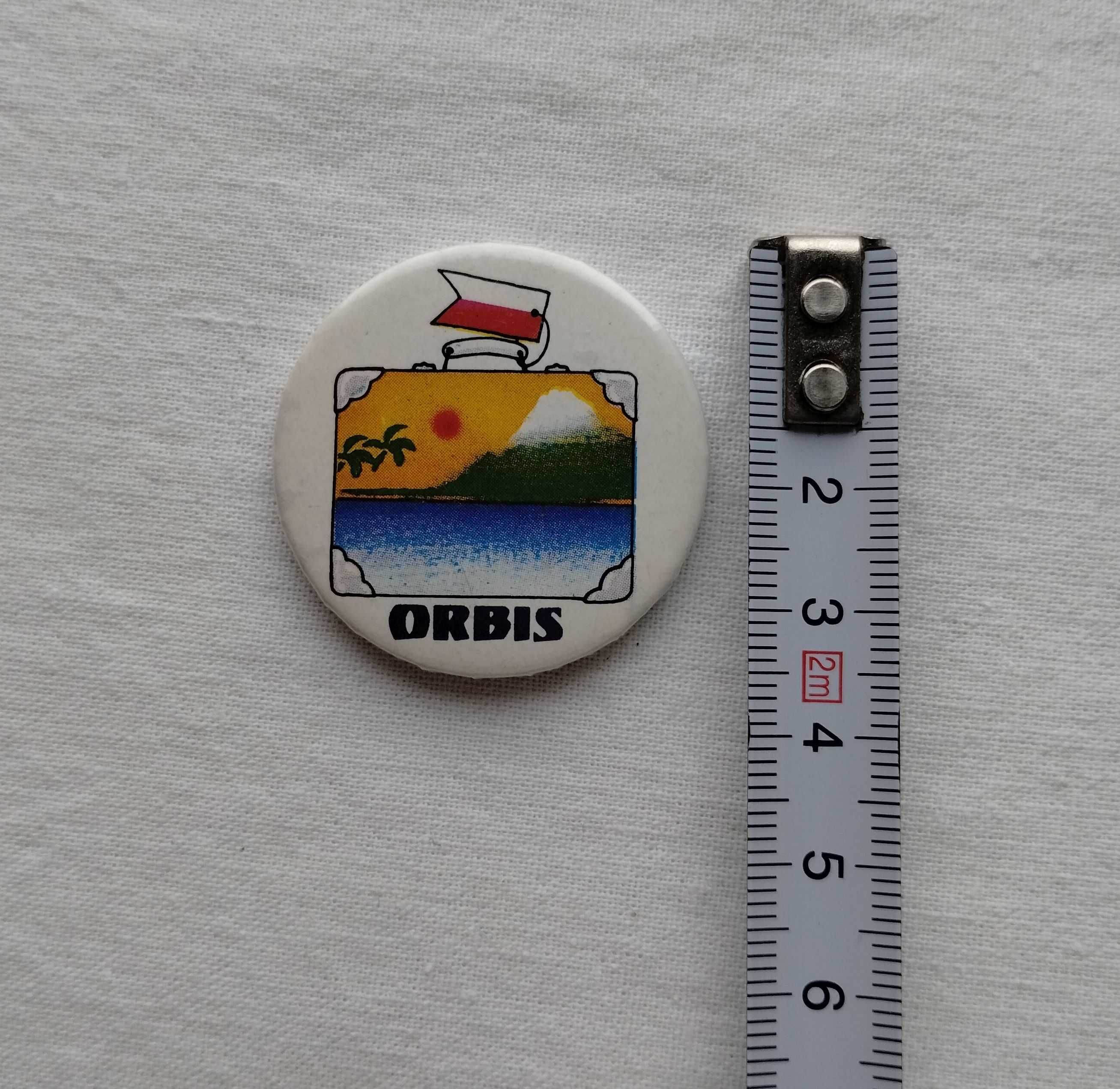 Przypinka ORBIS z PRL-u