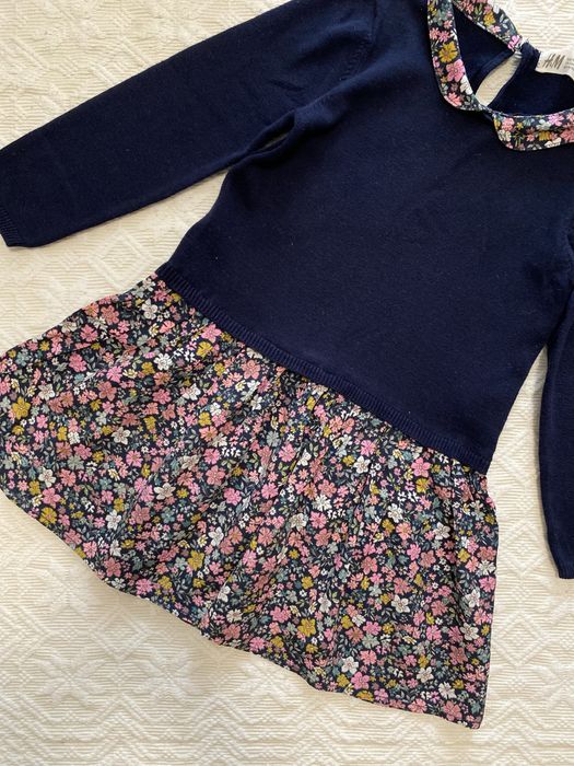 Сукня в садочок/сукня НМ на дівчинку/плаття/платье/сукня теплі