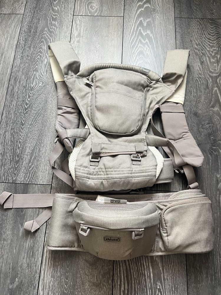 Сумка нагрудна Chicco Hip Seat ергорюкзак кенгуру для дітей немовлят