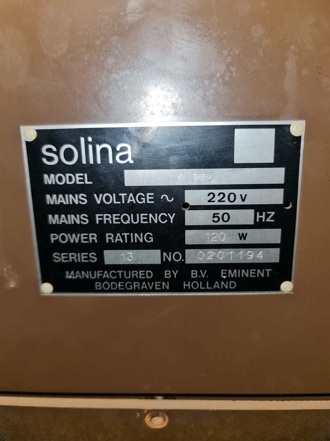 Organy Solina F225